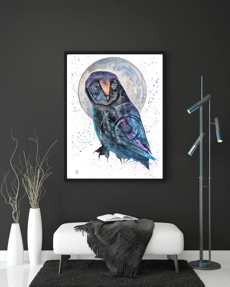 Original Abstract Animal Painting by Barbara Orsolini
