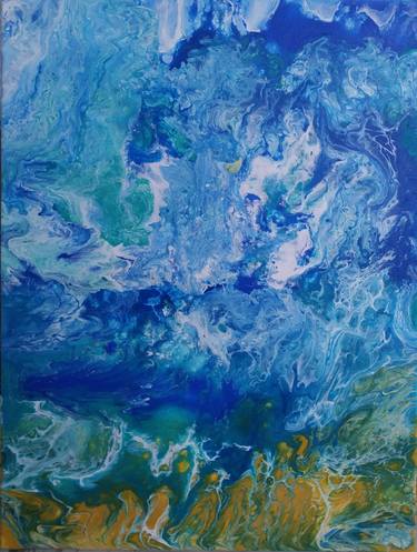 Print of Abstract Expressionism Water Paintings by Valentyna Shelkovska