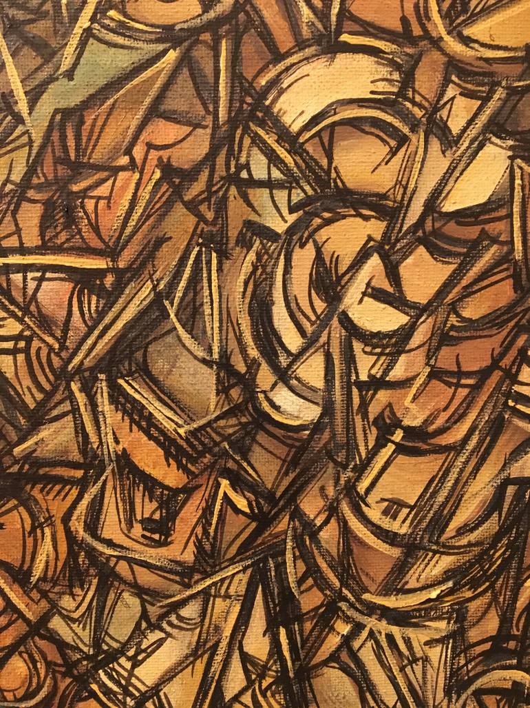 Original Cubism Abstract Painting by Stephen Rivers