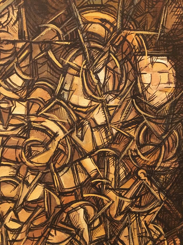 Original Cubism Abstract Painting by Stephen Rivers