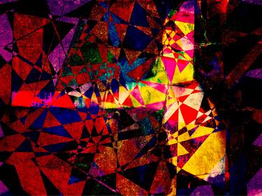 Original Abstract Expressionism Abstract Mixed Media by Sanja Matkovic