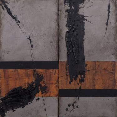 Original Conceptual Abstract Painting by Manuel Cebrian