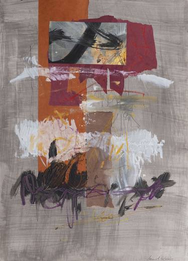 Print of Abstract Expressionism Abstract Collage by Manuel Cebrian