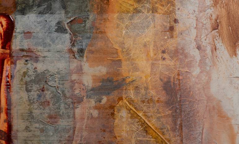 Original Abstract Expressionism Abstract Collage by Manuel Cebrian