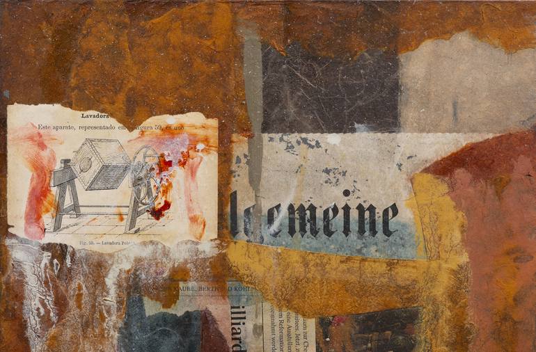 Original Abstract Collage by Manuel Cebrian