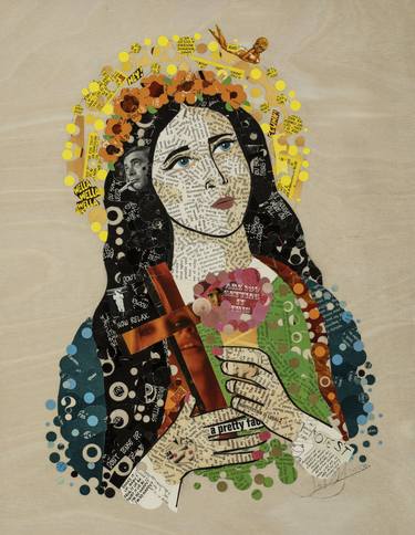 Original Fine Art Religious Collage by Janet Allinger