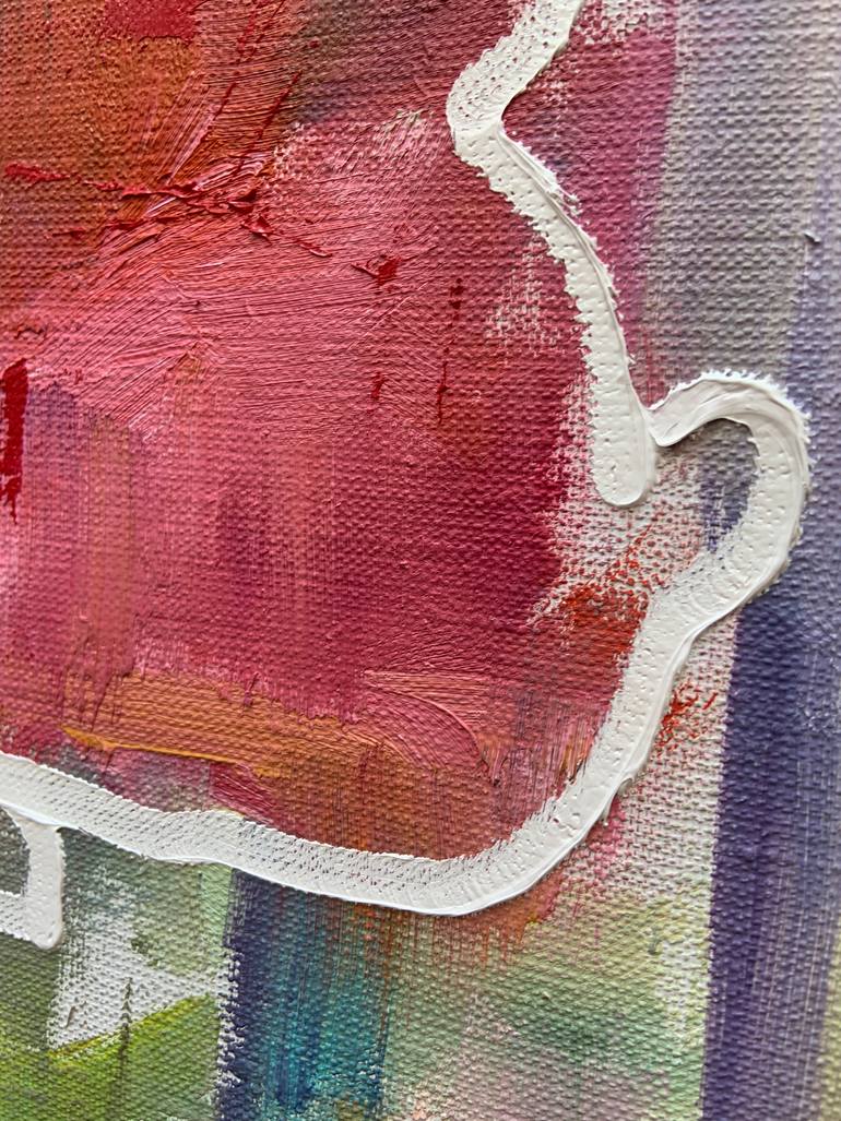 Original Abstract Expressionism Floral Painting by Juliya Povkh