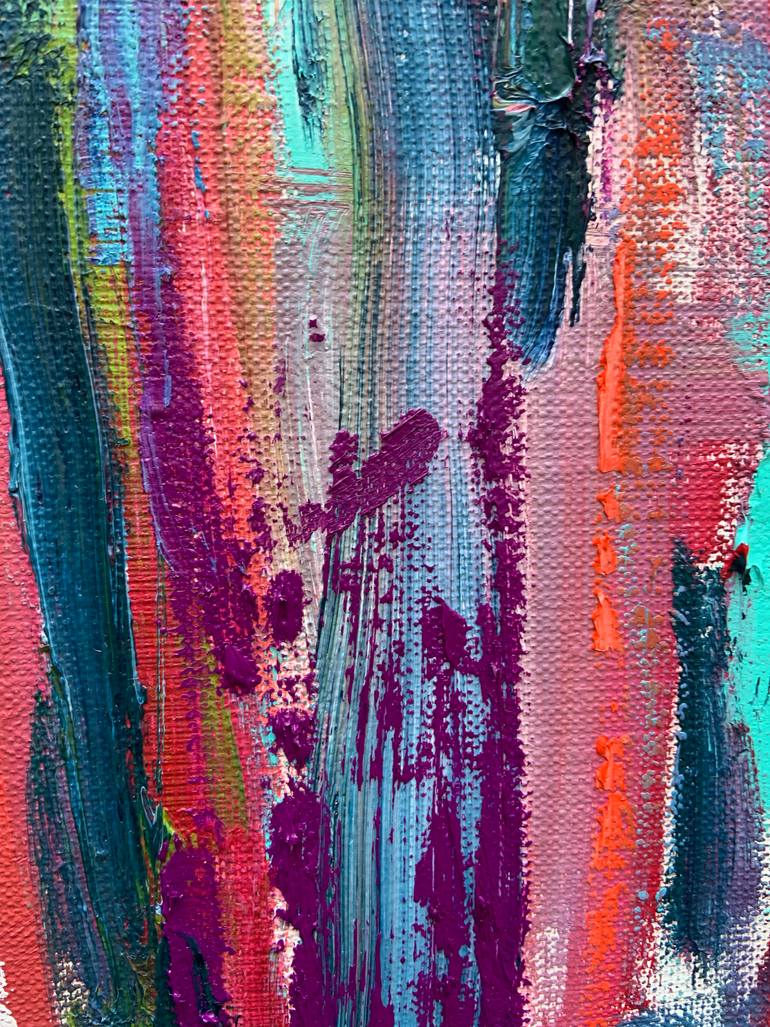 Original Abstract Expressionism Floral Painting by Juliya Povkh