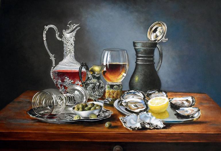 Aristocrat breakfast Painting by Alex Bond Saatchi Art