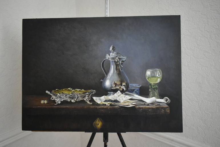 Original Street Art Still Life Painting by Alex Bond