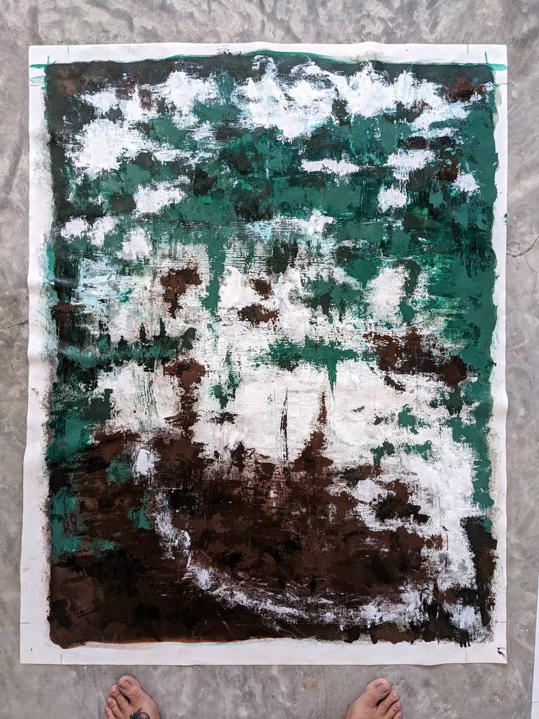 Original Abstract Expressionism Abstract Painting by Jordan Plotnek