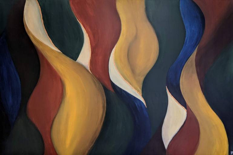 Original Abstract Expressionism Abstract Painting by Jordan Plotnek