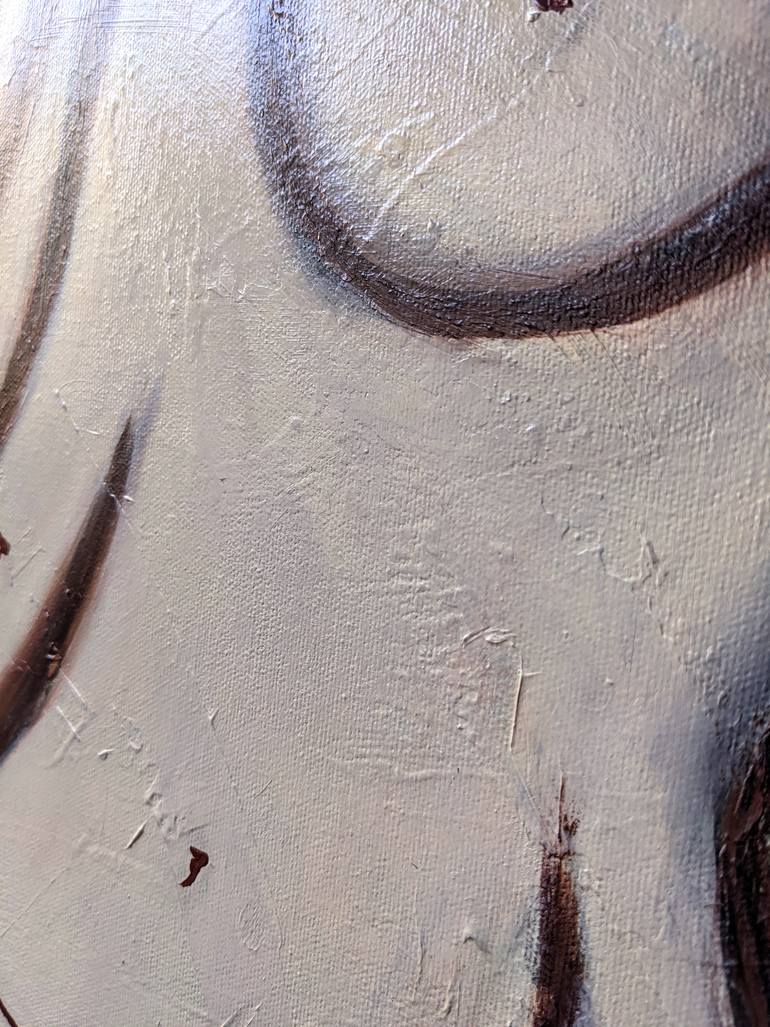 Original Abstract Expressionism Nude Painting by Jordan Plotnek