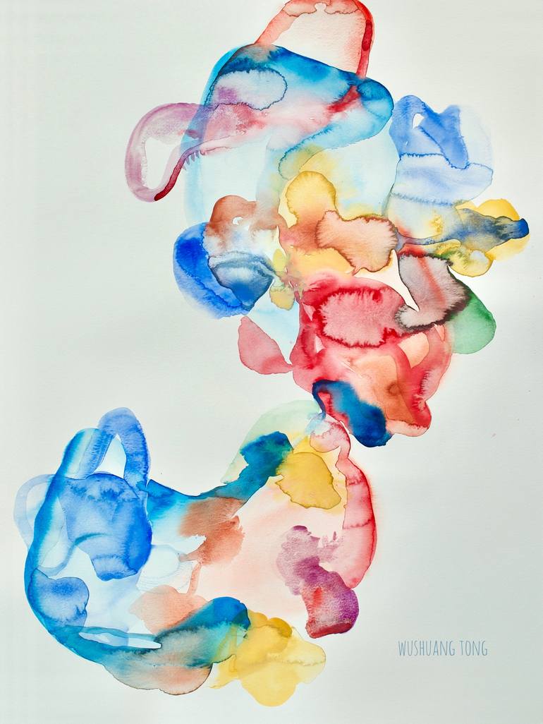 Rainbow Bubble Drawing by Wushuang Tong Saatchi Art