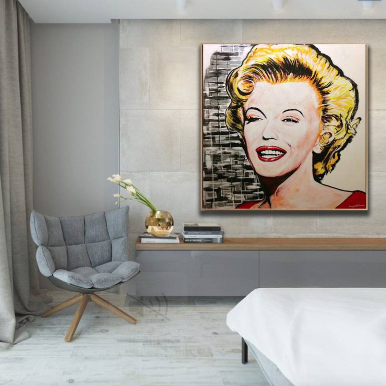 Marilyn Monroe Painting by TONY STOCKMAN | Saatchi Art