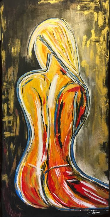 Print of Abstract Nude Paintings by TONY STOCKMAN