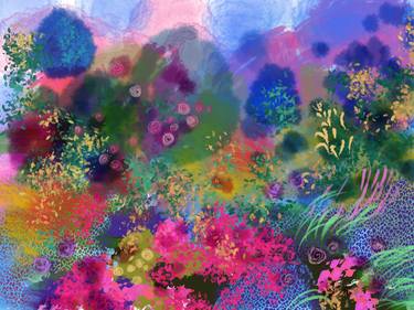 Original Abstract Expressionism Nature Painting by Marianna Sigov