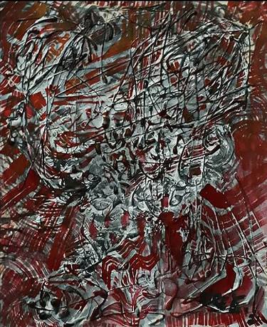 Original Abstract Expressionism Abstract Paintings by Rahmawati Riree