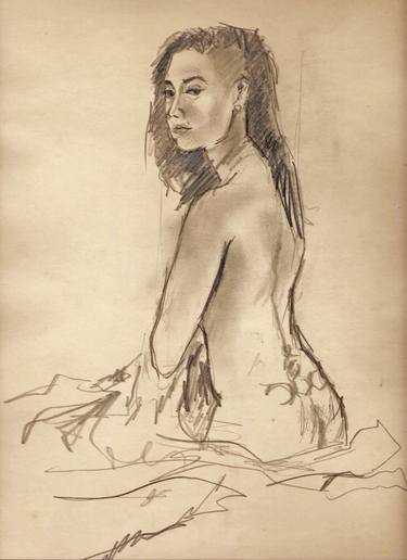 Print of Nude Drawings by Daniel Santi