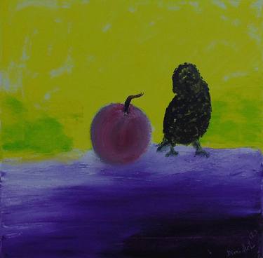 An apple and a bird thumb