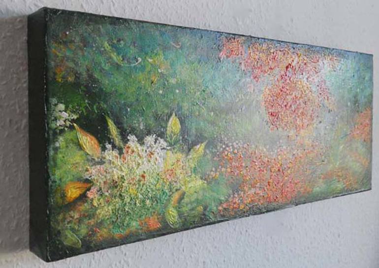 Original Abstract Garden Painting by Jenny McLaughlin