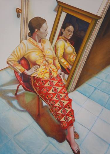 Print of Expressionism Women Paintings by Chiang SookSiang
