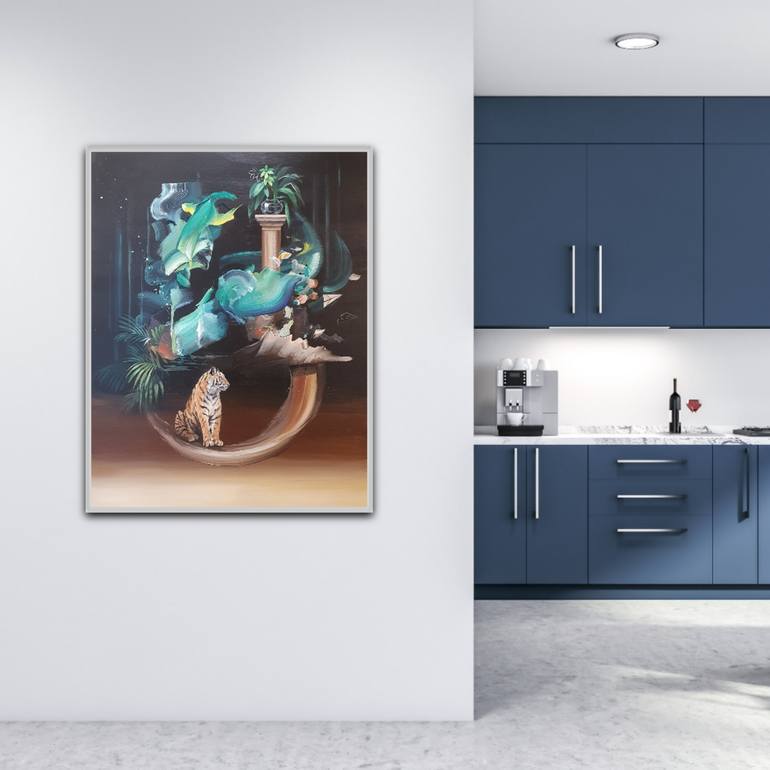 Original Contemporary Animal Painting by Satu Laurel