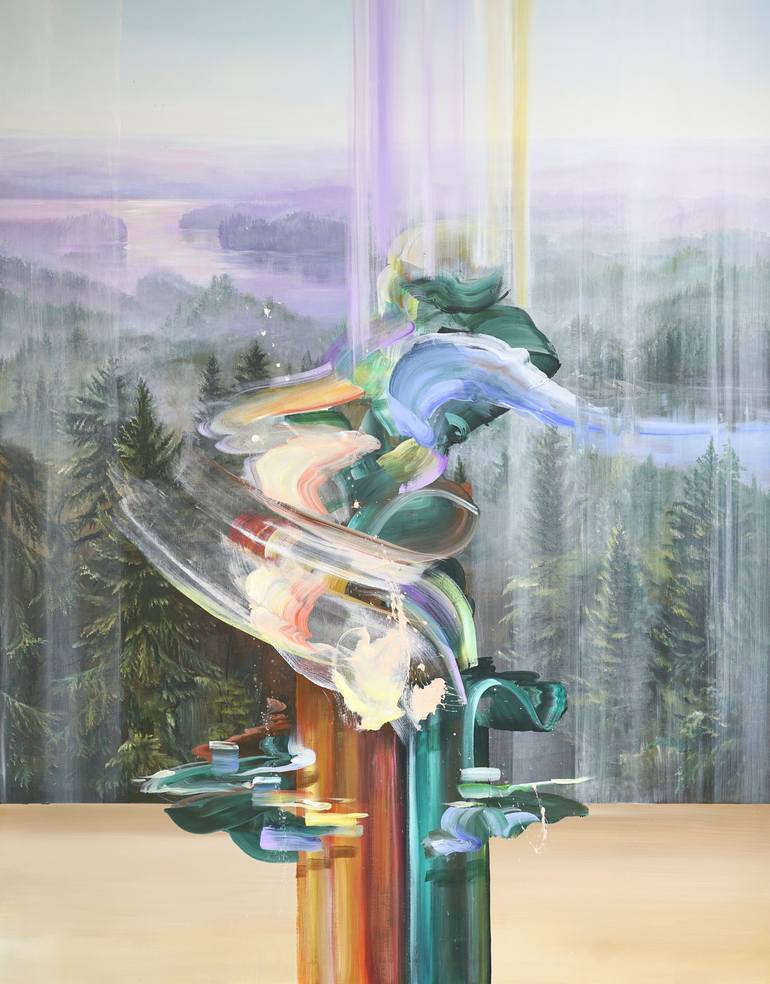 Print of Contemporary Landscape Paintings by Satu Laurel