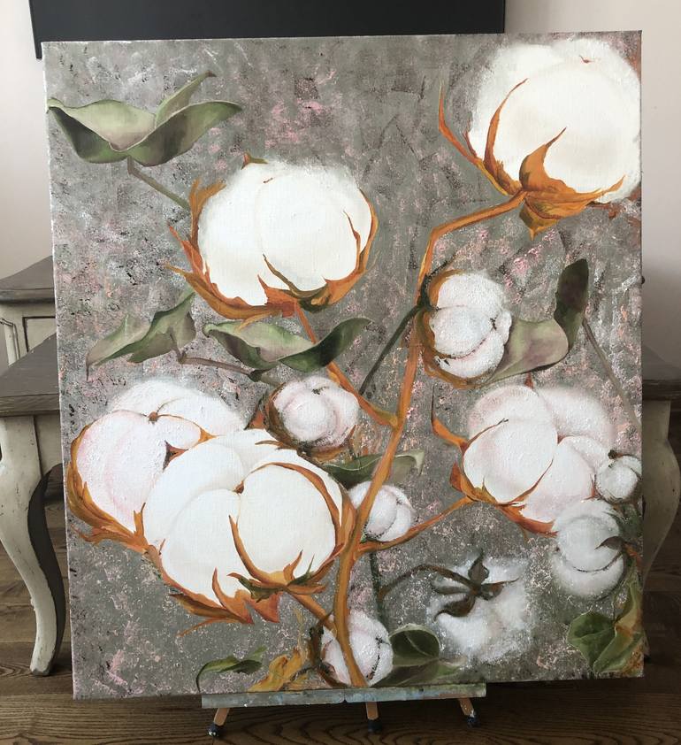 Original Fine Art Floral Painting by Tetyana Beschastna