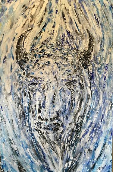 Original Abstract Expressionism Animal Paintings by David Iles