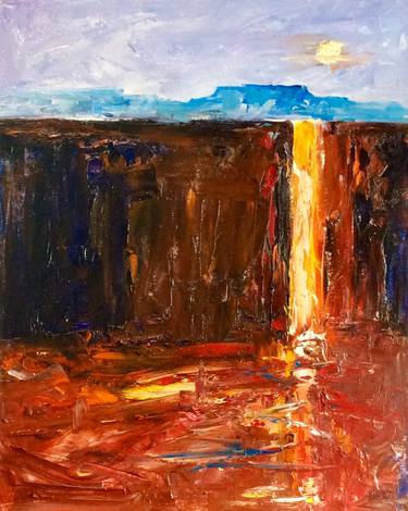 Original Abstract Expressionism Landscape Paintings by David Iles