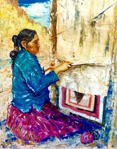 Original Impressionism Women Paintings by David Iles