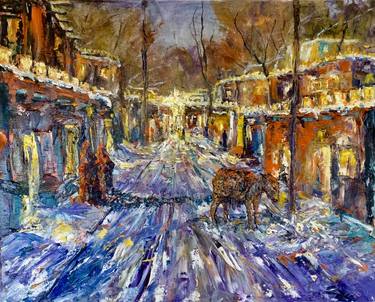 Original Expressionism Architecture Paintings by David Iles