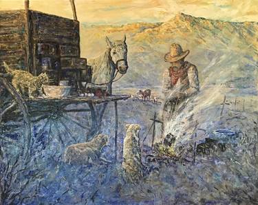 Original Impressionism Rural life Paintings by David Iles