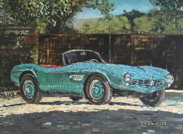 Print of Automobile Paintings by Yurii Zhukov