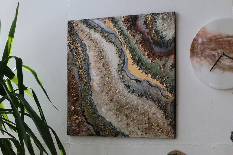 Original rock Abstract Painting by Anita Korzun