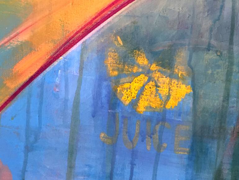 Original Abstract Beach Painting by Steph Fonteyn