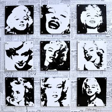 Original Pop Art Celebrity Collage by Stephanie Fonteyn