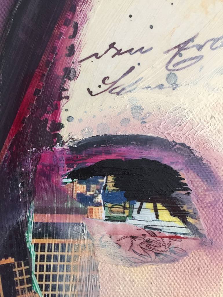 Original Abstract Expressionism Pop Culture/Celebrity Painting by Steph Fonteyn