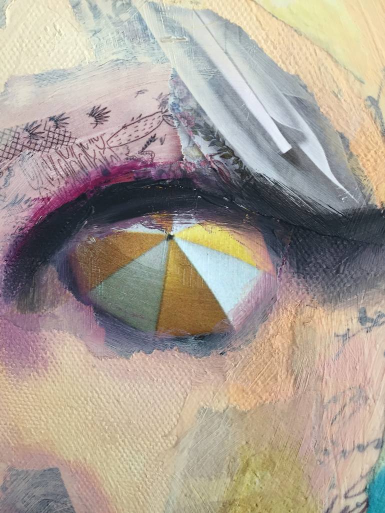 Original Abstract Expressionism Pop Culture/Celebrity Painting by Steph Fonteyn