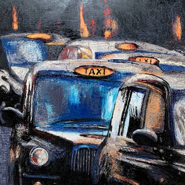 London Taxi Cab (Drip Art) thumb