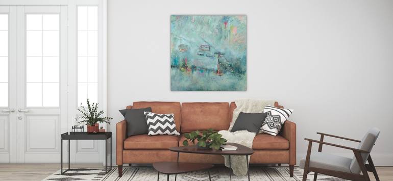 Original Abstract Landscape Painting by Steph Fonteyn