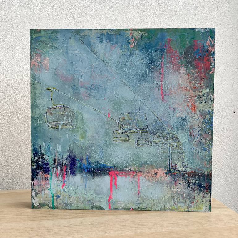 Original Abstract Landscape Painting by Stephanie Fonteyn