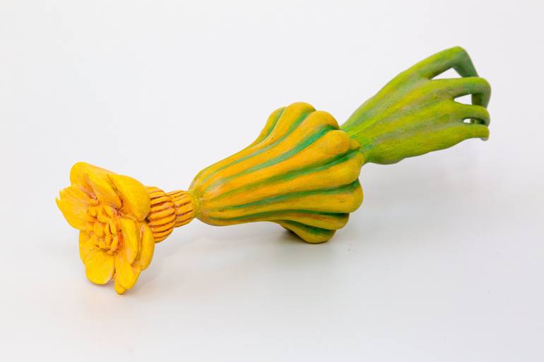 Original Floral Sculpture by Leslie Fry