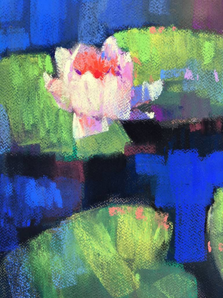 Original Impressionism Floral Drawing by Andrii Kovalyk 