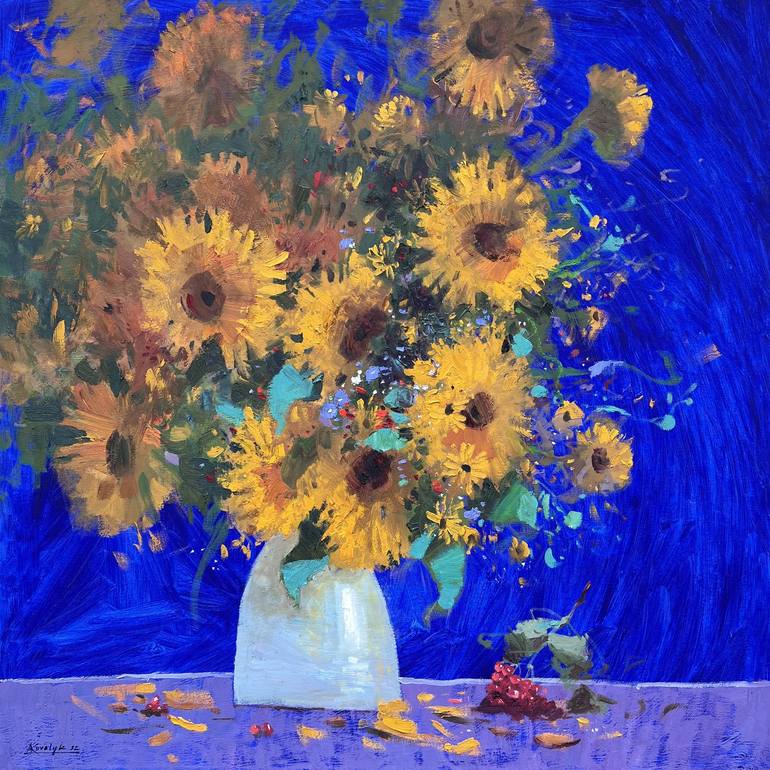 Print of Fine Art Floral Paintings by Andrii Kovalyk