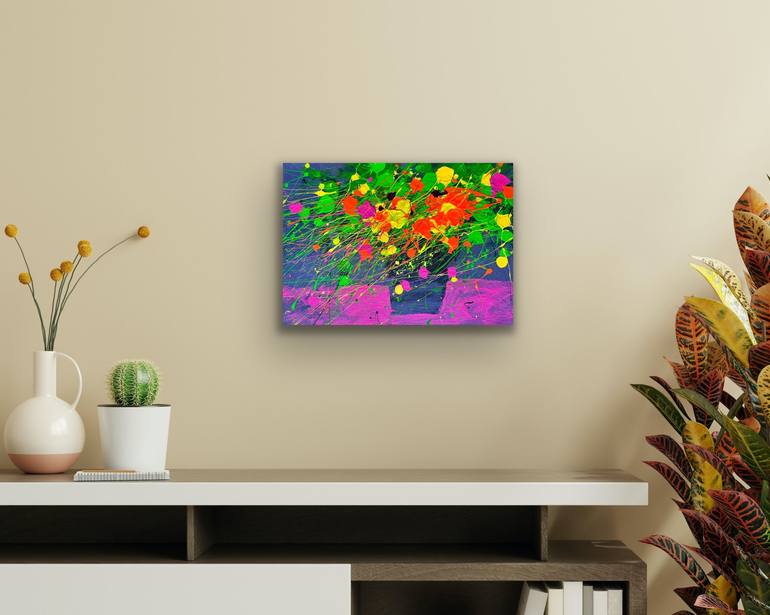 Original Floral Painting by Andrii Kovalyk 