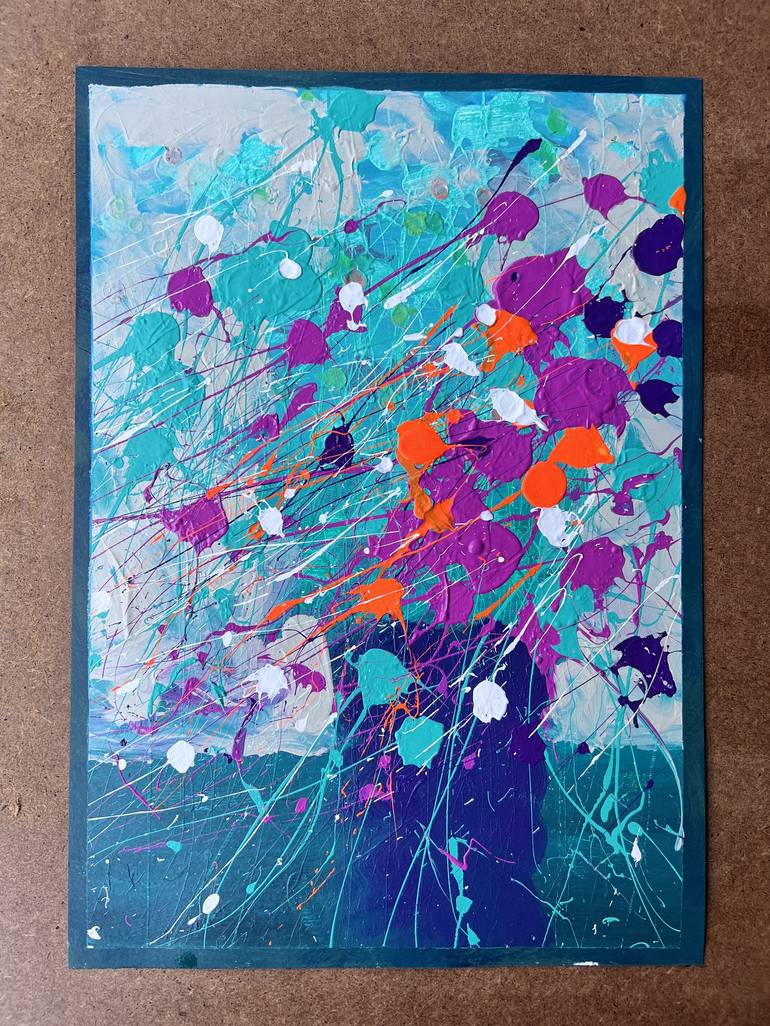 Original Abstract Expressionism Abstract Painting by Andrii Kovalyk 
