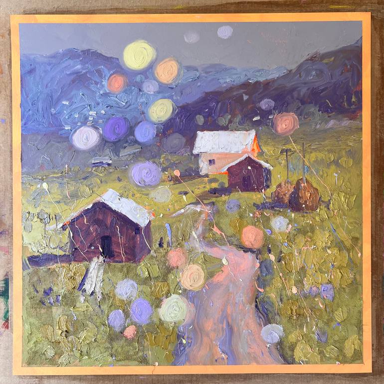 Original Contemporary Landscape Painting by Andrii Kovalyk 