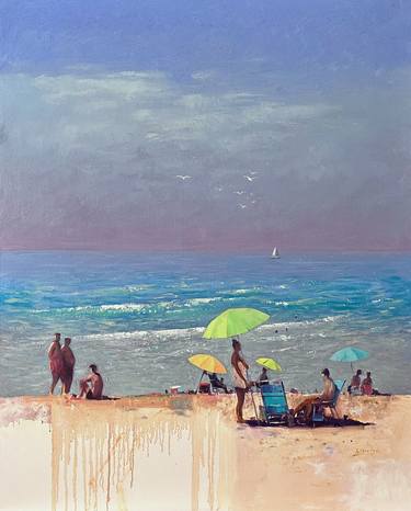 Print of Impressionism Beach Paintings by Andrii Kovalyk